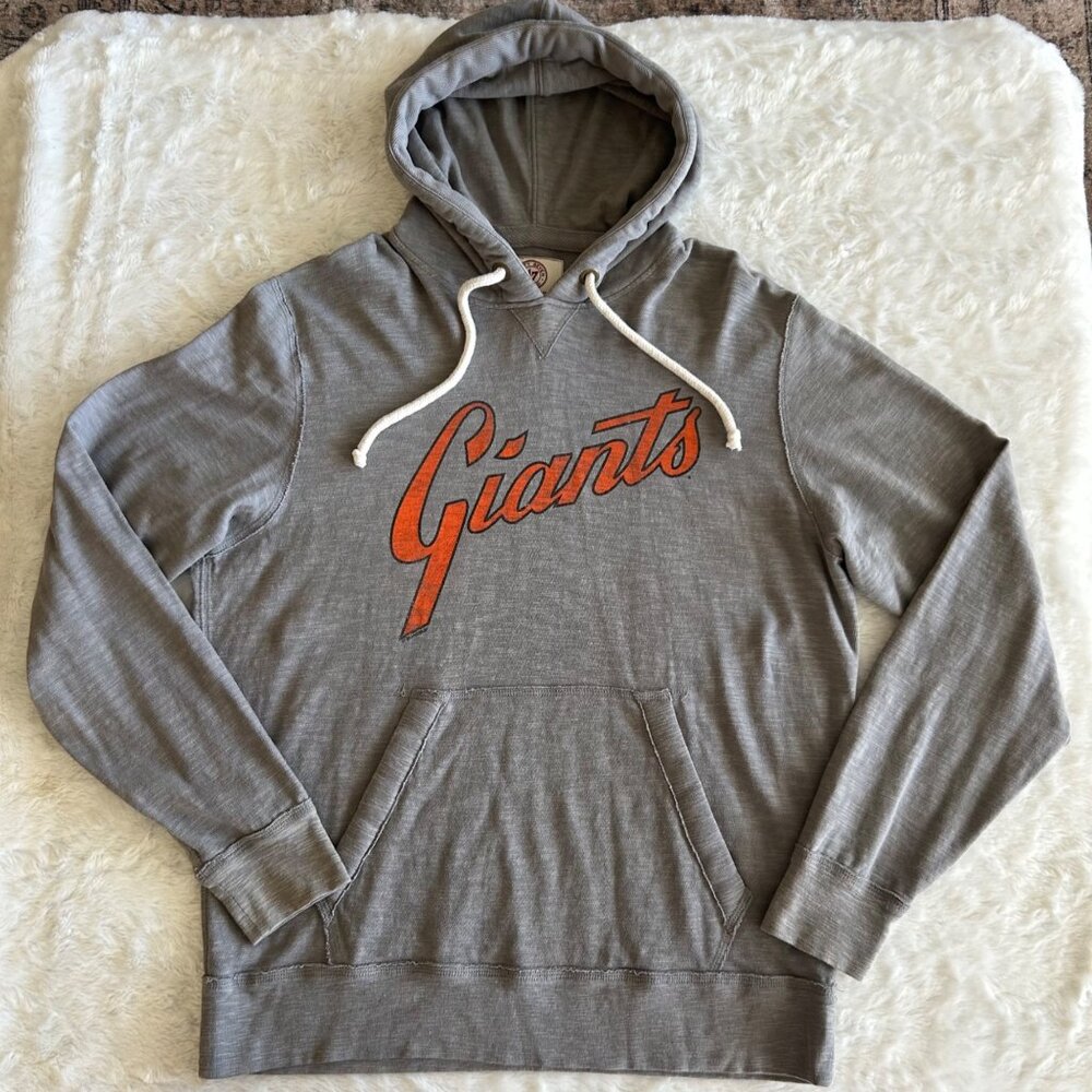 Mens Sportswear San Francisco Giants Gray Pullover Hoodie Sweatshirt Medium